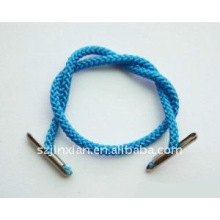 cuerda de la manija de la bolsa de la trenza con la lengüeta / la cuerda con el engarce / la cuerda con extremidades